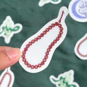 tasbeeh sticker | verily with hardship comes ease sticker